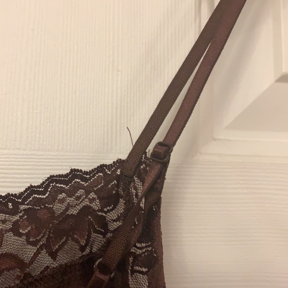 Self Esteem Brown Lace-Trim Cami Tank Top - Picture 11 of 12